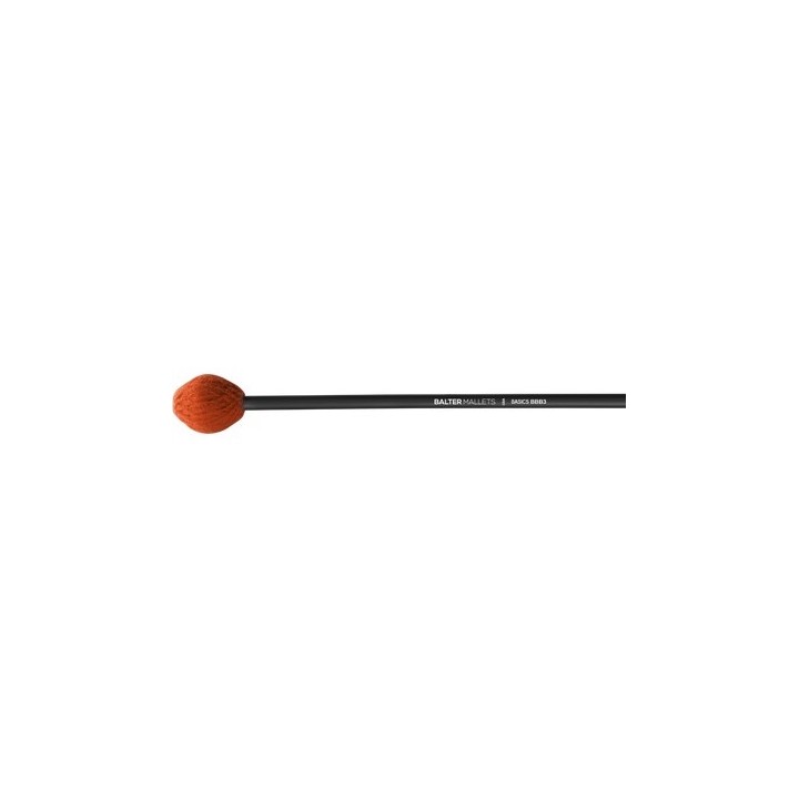 Balter Mallets - BBB3  Battenti Mike Balter Serie Basic  Testa in Filato rosso morbido Manico in betulla nera