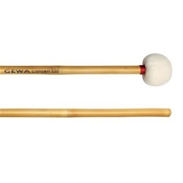 Gewa Battenti Timpano Concert - 821530  Testa in feltro Manico in bambù Diametro 30mm Lunghezza 36cm