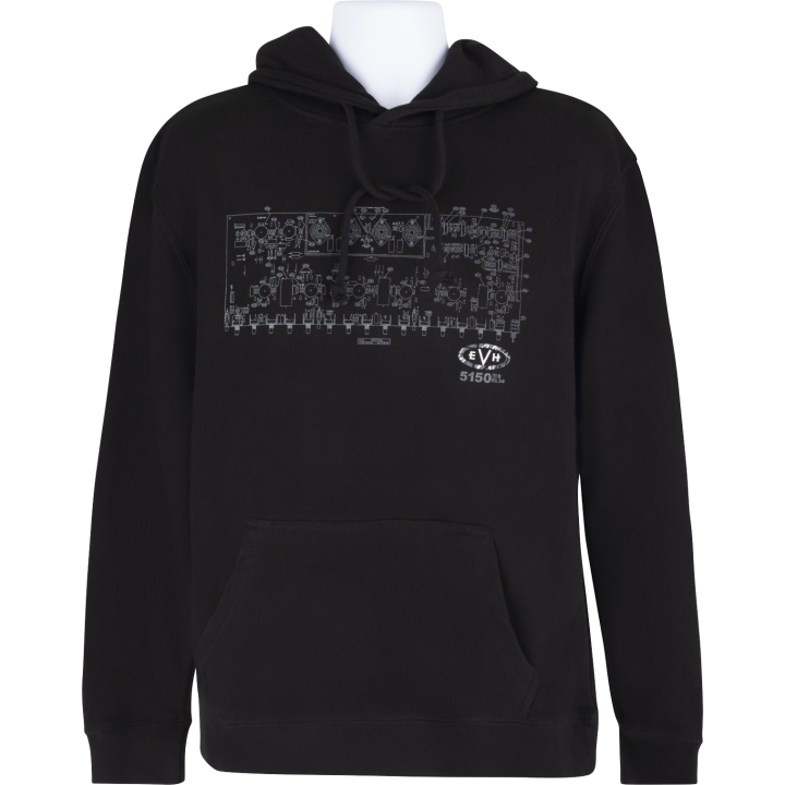Acquista EVH 0223277606 EVH SCHEMATIC FLEECE BLK L online | Merula Strumenti Musicali