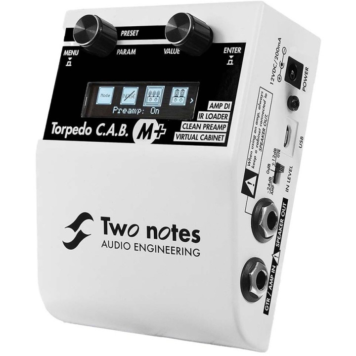 Acquista TWO NOTES TORPEDO C.A.B. M + - SIMULATORE PREAMP/FINALE, CASSA, DI E IR LOADER online | Merula Strumenti Musicali