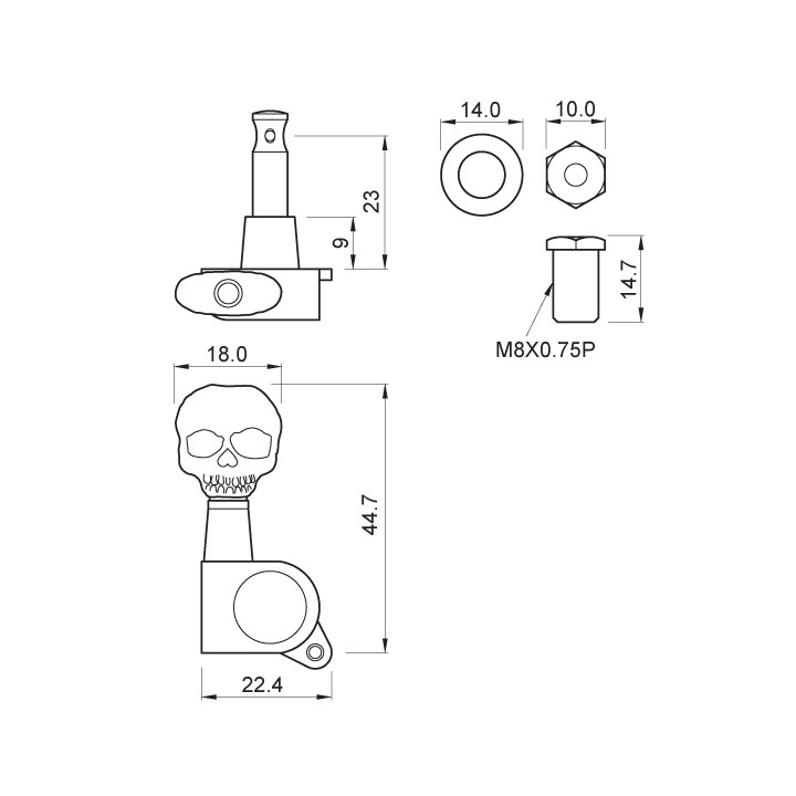 Acquista PARTS PLANET J07SKLCRR6 online | Merula Strumenti Musicali