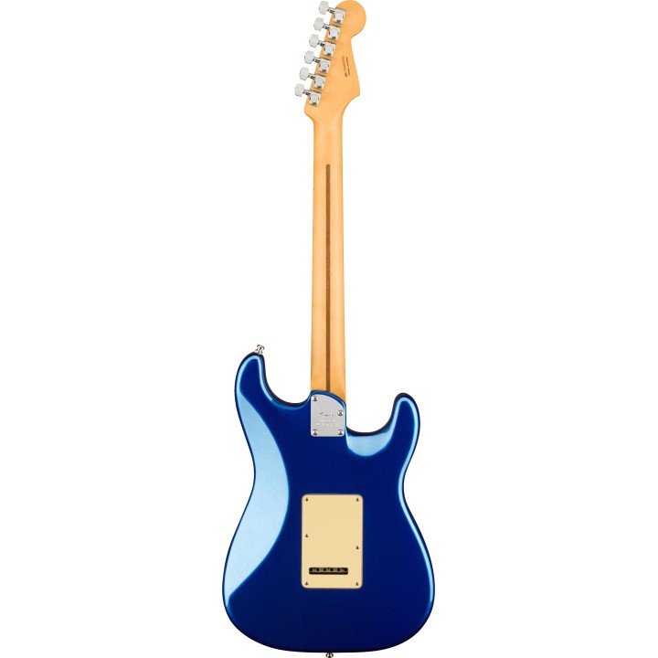 Acquista FENDER American Ultra Stratocaster Left-Hand, Maple Fingerboard, Cobra Blue online | Merula Strumenti Musicali