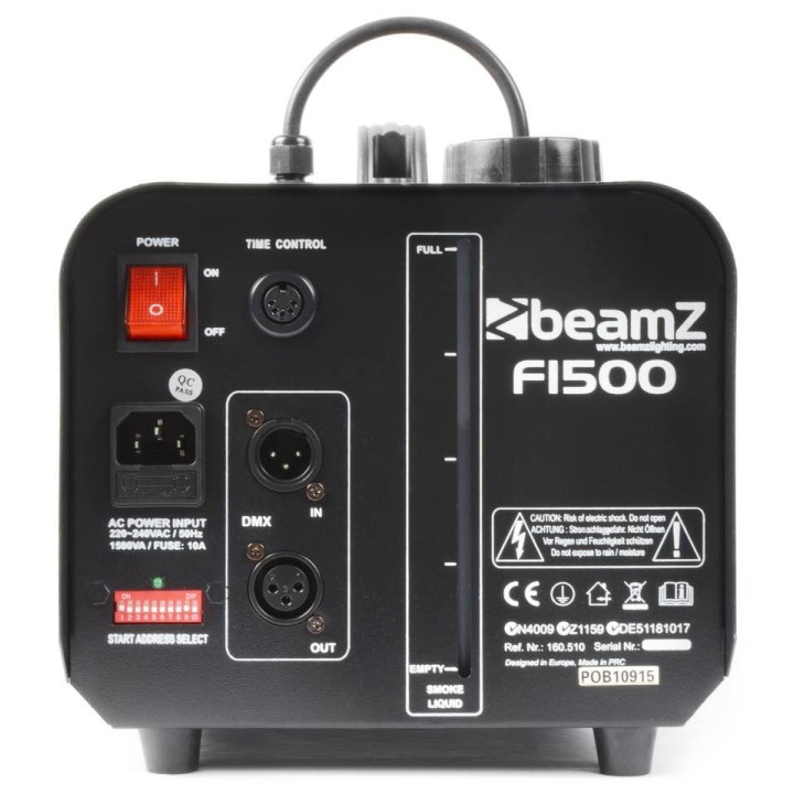 Acquista BEAMZ F1500 FAZER WITH DMX & CONTROLLER online | Merula Strumenti Musicali