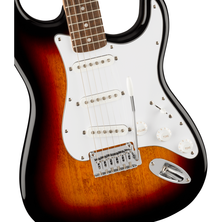 Acquista SQUIER Affinity Series Stratocaster, Laurel Fingerboard, White Pickguard, 3-Color Su online | Merula Strumenti Musicali