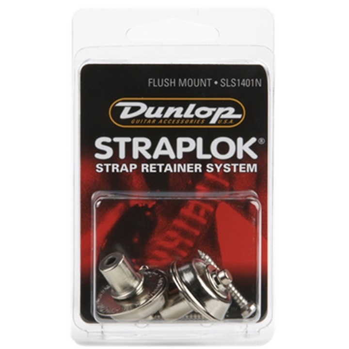 Acquista DUNLOP SLS1401N STRAPLOK FLUSH MOUNT STRAP RETAINER SYSTEM, NICKEL online | Merula Strumenti Musicali