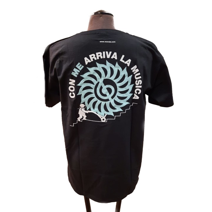 MERULA T-SHIRT CON ME ARRIVA LA MUSICA (L)