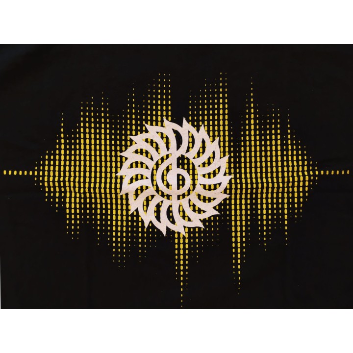 MERULA | T-SHIRT "Onda Sonora GIALLA"(M)