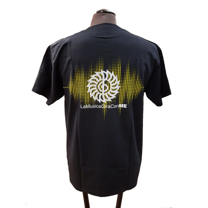 MERULA | T-SHIRT "Onda Sonora GIALLA"(M)