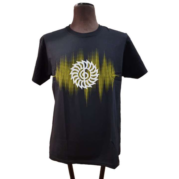 MERULA | T-SHIRT "Onda Sonora GIALLA"(M)