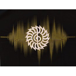 MERULA T-SHIRT "Onda Sonora GIALLA" (S)