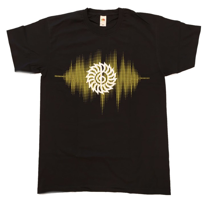 MERULA T-SHIRT "Onda Sonora GIALLA" (S)