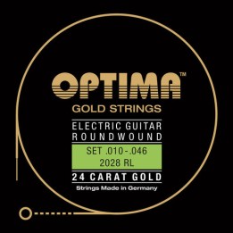Acquista OPTIMA PER CHITARRA ELETTRICA GOLD STRINGS ROUND WOUND online | Merula Strumenti Musicali