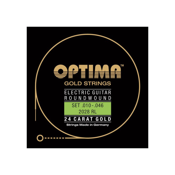 Acquista OPTIMA PER CHITARRA ELETTRICA GOLD STRINGS ROUND WOUND online | Merula Strumenti Musicali