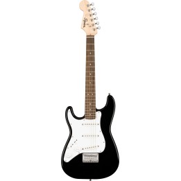 Acquista SQUIER Mini Stratocaster Left-Handed, Laurel Fingerboard, White Pickguard, Black online | Merula Strumenti Musicali