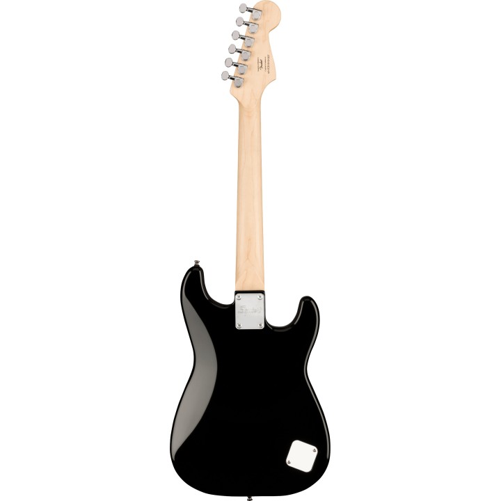 Acquista SQUIER Mini Stratocaster Left-Handed, Laurel Fingerboard, White Pickguard, Black online | Merula Strumenti Musicali