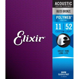 Acquista ELIXIR 11025 ACOUSTIC 80/20 BRONZE POLYWEB online | Merula Strumenti Musicali