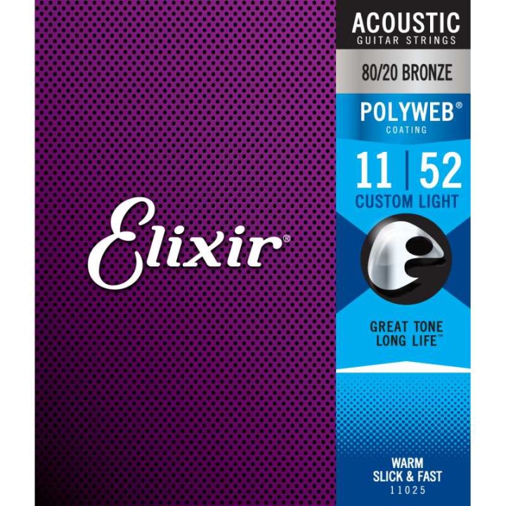 Acquista ELIXIR 11025 ACOUSTIC 80/20 BRONZE POLYWEB online | Merula Strumenti Musicali