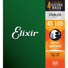 Acquista ELIXIR 14677 ELECTRIC BASS STAINLESS STEEL NANOWEB online | Merula Strumenti Musicali