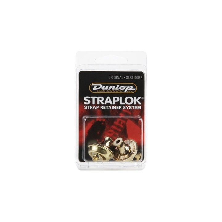 Acquista DUNLOP SLS1102BR STRAPLOK ORIGINAL STRAP RETAINER SYSTEM, BRASS online | Merula Strumenti Musicali
