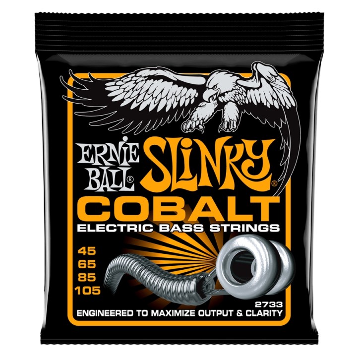 Acquista ERNIE BALL 2733 HYBRID SLINKY COBALT 45-105 online | Merula Strumenti Musicali