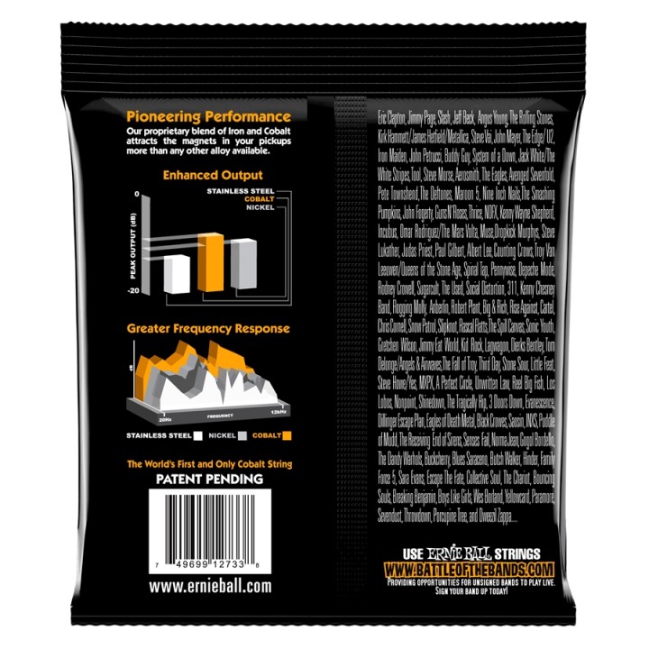 Acquista ERNIE BALL 2733 HYBRID SLINKY COBALT 45-105 online | Merula Strumenti Musicali