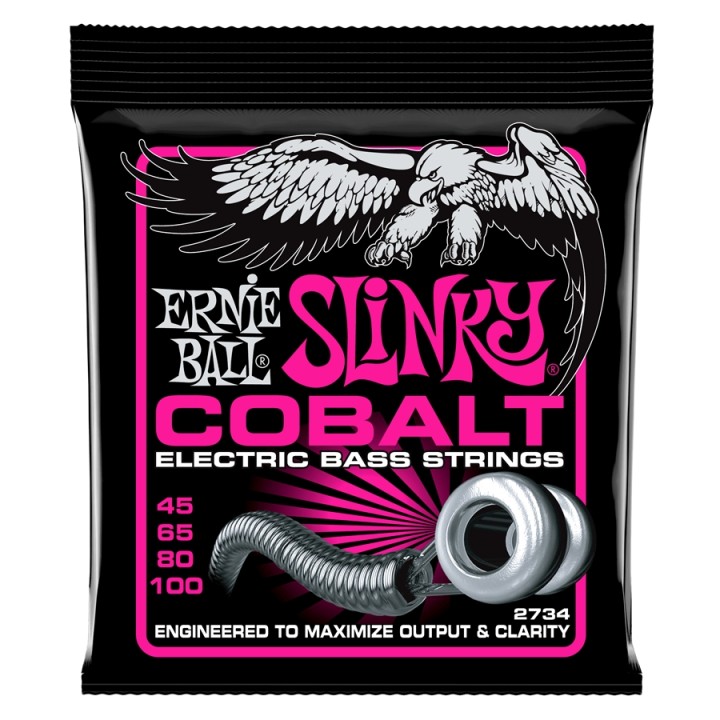 Acquista ERNIE BALL 2734 SUPER SLINKY COBALT 45-100 online | Merula Strumenti Musicali