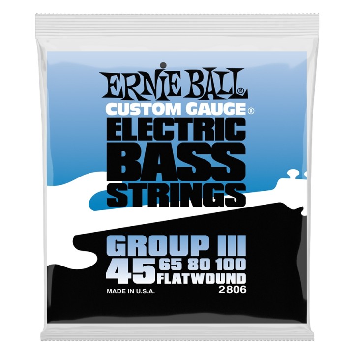 Acquista ERNIE BALL 2806 FLATWOUND GROUP III 45-100 online | Merula Strumenti Musicali
