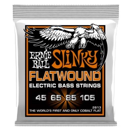 Acquista ERNIE BALL 2813 HYBRID SLINKY FLATWOUND 45-105 online | Merula Strumenti Musicali