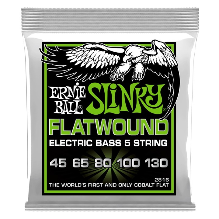 Acquista ERNIE BALL 2816 Regular Slinky Flatwound 45-130 online | Merula Strumenti Musicali