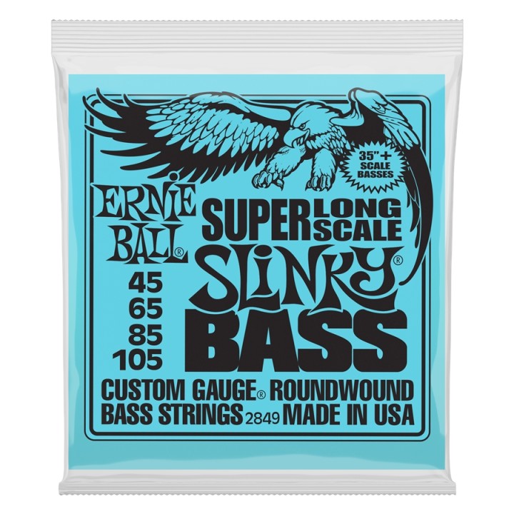 Acquista ERNIE BALL 2849 NICKEL WOUND 4 CORDE SCALA SUPER LUNGA 45-105 online | Merula Strumenti Musicali