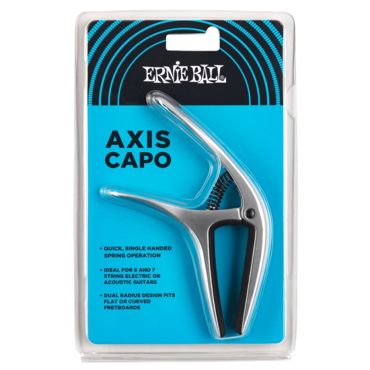Acquista ERNIE BALL 9601 AXIS CAPO SILVER online | Merula Strumenti Musicali
