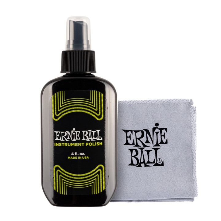 Acquista ERNIE BALL EB 4222 CERA POLISH CON PANNO 30X30 CM online | Merula Strumenti Musicali