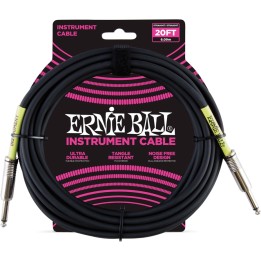 Acquista ERNIE BALL EB 6046 CAVO STRUMENTO NERO JACK 6 MT online | Merula Strumenti Musicali