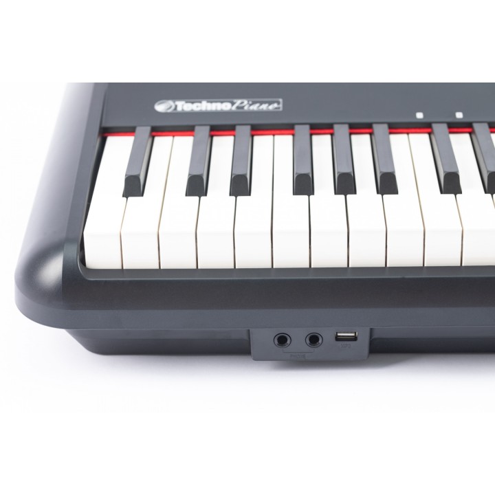 technopiano tp-100h bk pianoforte digitale portatile 88