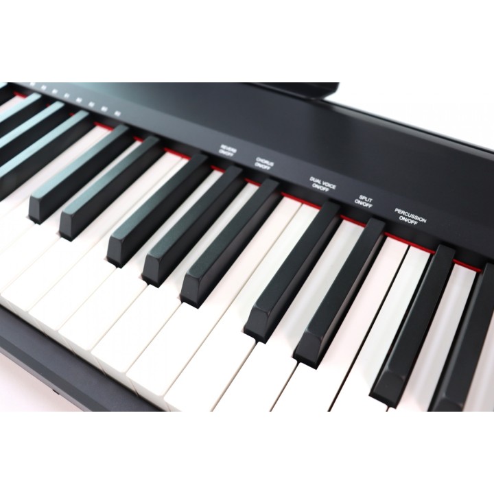 technopiano tp-50s bk pianoforte digitale portatile 88