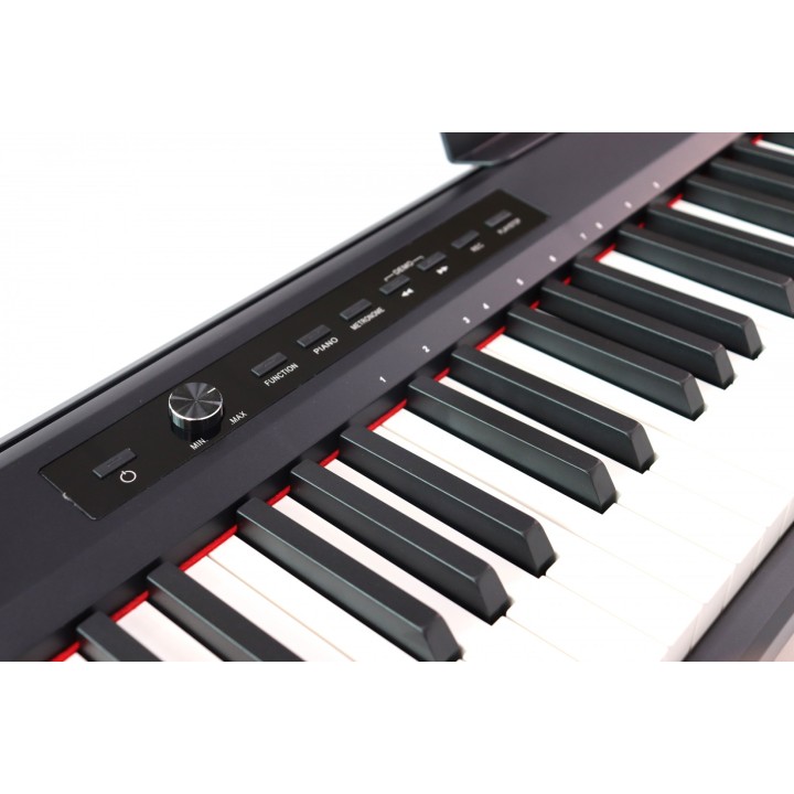 technopiano tp-50s bk pianoforte digitale portatile 88