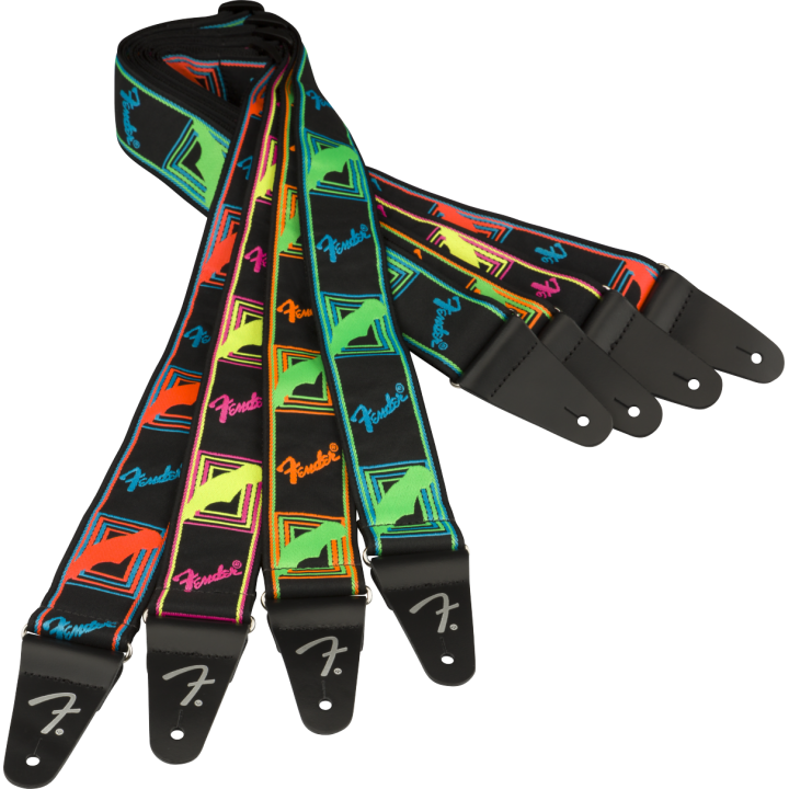 Acquista FENDER NEON MONOGRAM STRAP GRN/ORNG 0990681301 online | Merula Strumenti Musicali