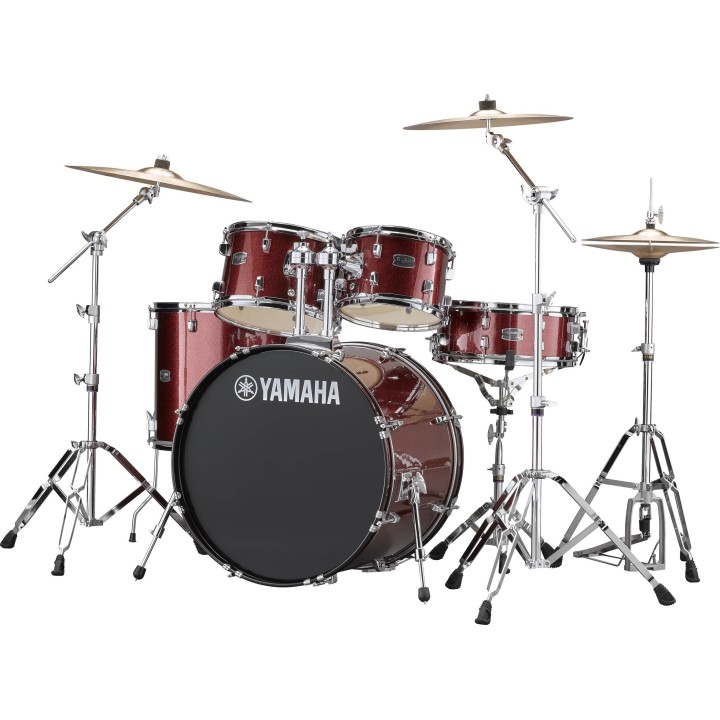 Acquista YAMAHA RYDEEN CASSA 20" BURGANDY GLITTER CON PIATTI - RDP0F5BGGCPSET online | Merula Strumenti Musicali