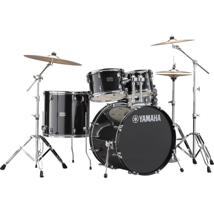 Acquista YAMAHA RYDEEN CASSA 22" BLACK GLITTER CON PIATTI - RDP2F5BLGCPSET online | Merula Strumenti Musicali