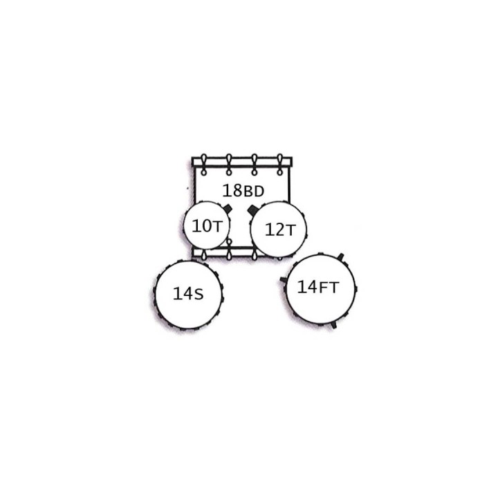 TAMBURO T5 LX KIT 5PZ - TB T5LXS18WGRD