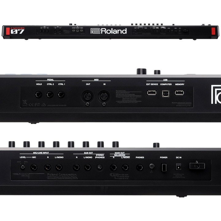 roland fantom-07 workstation sintetizzatore a 76