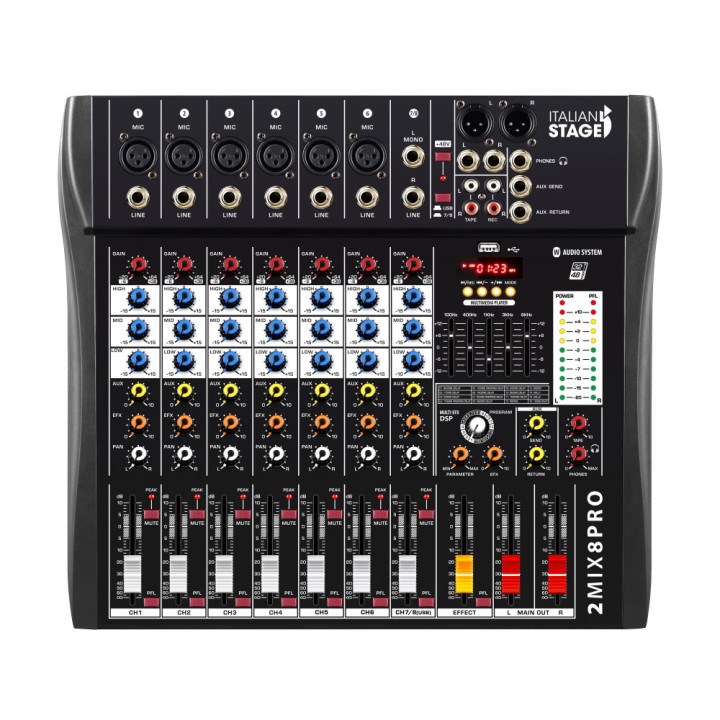 Italian Stage - 2MIX8PRO: Mixer 8 Canali