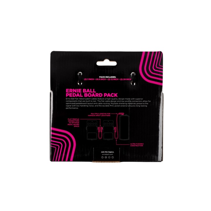 Acquista ERNIE BALL EB 6387 FLAT RIBB PATCH CAB MULTIPACK WHITE online | Merula Strumenti Musicali