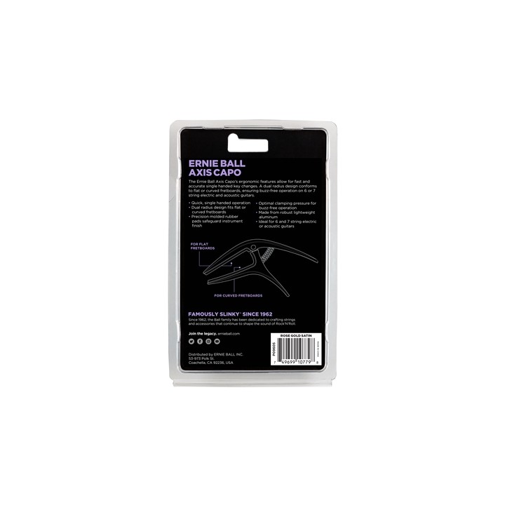 Acquista ERNIE BALL EB 9605 AXIS CAPO ROSE GOLD SATIN online | Merula Strumenti Musicali