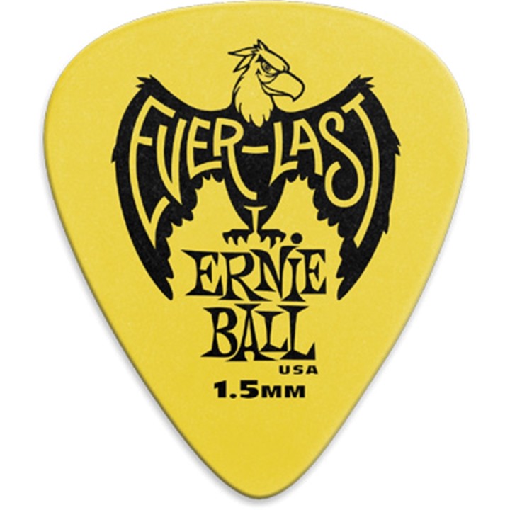 Acquista ERNIE BALL 9195 PLETTRI EVERLAST YELLOW 1.5MM online | Merula Strumenti Musicali