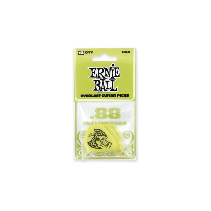 Acquista ERNIE BALL 9191 PLETTRI EVERLAST GREEN .88MM online | Merula Strumenti Musicali