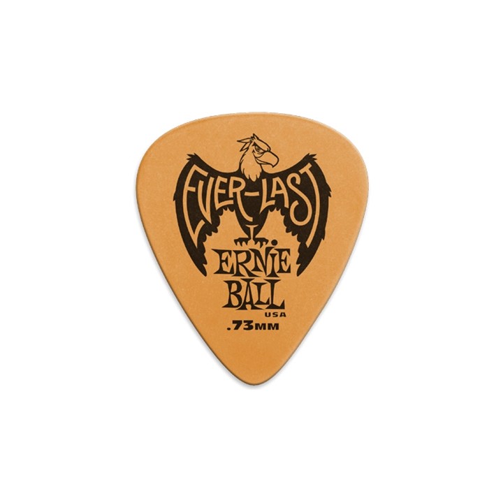 Acquista ERNIE BALL 9190 PLETTRI EVERLAST ORANGE 0.73MM online | Merula Strumenti Musicali