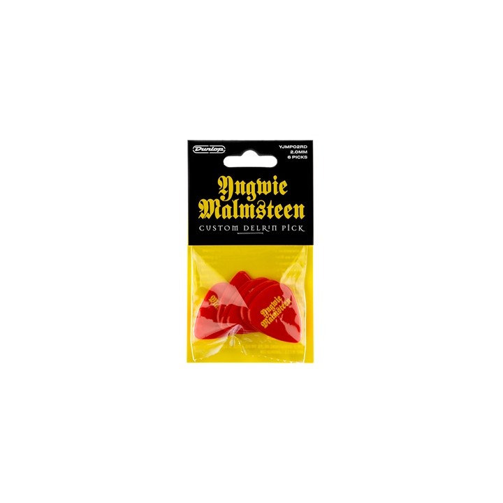 Acquista DUNLOP YJMP02RD MALMSTEEN CUSTOM DELRIN PICK 2.0 MM 6PC online | Merula Strumenti Musicali