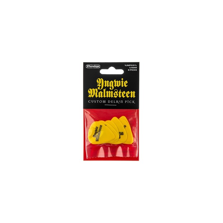 Acquista DUNLOP YJMP03YL MALMSTEEN CUSTOM DELRIN PICK 1.14 MM 6PC online | Merula Strumenti Musicali