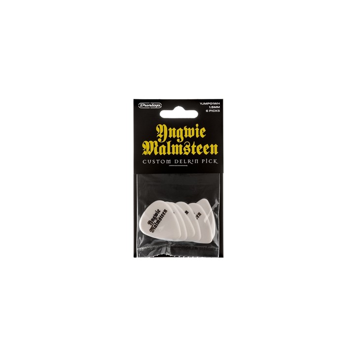 Acquista DUNLOP YJMP01WH MALMSTEEN CUSTOM DELRIN PICK 1.5 MM 6PC online | Merula Strumenti Musicali
